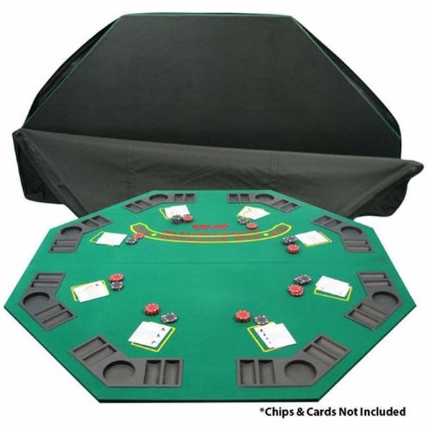 Poker Solid Wood 2 Fold Poker/Blackjack Tabletop - Single sided 10-8221T